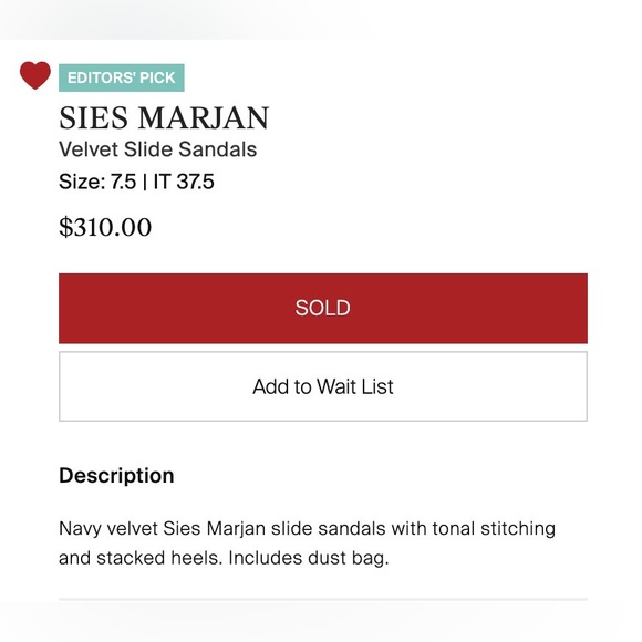 SEIS MARJAN Navy Blue Velvet Slide Sandals. Size 7.5 - Picture 4 of 6